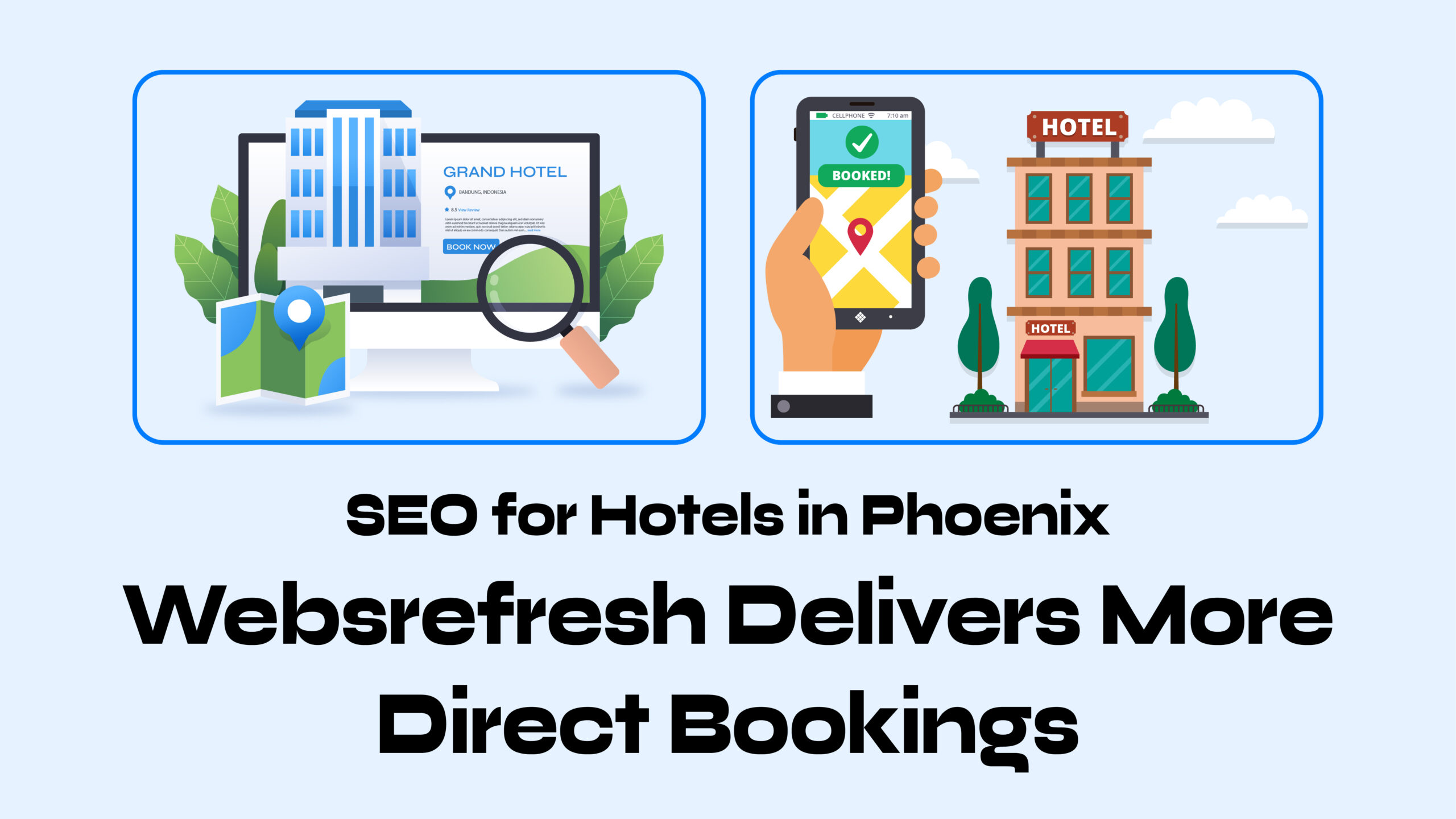 SEO for Hotels in Phoenix – Websrefresh Delivers More Direct Bookings