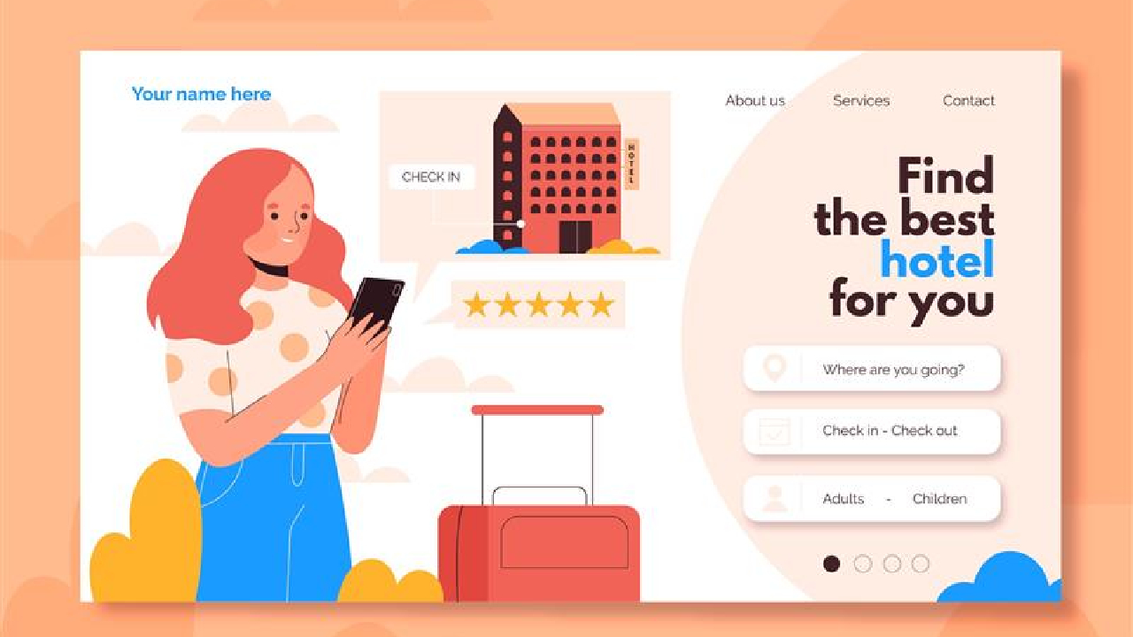 AI chatbot assisting a hotel guest